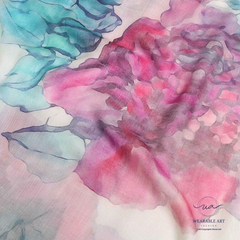 Magenta Watercolour Roses – Macro